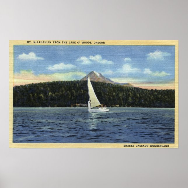 Poster Lac O'The Woods, Oregon (Devant)