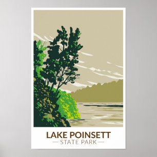 Poster Lac Poinsett State Park Arkansas Vintage 