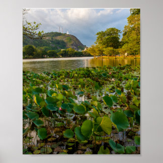 Poster Lac Ranthaliya Kurunegala Sri Lanka Paysage Photo