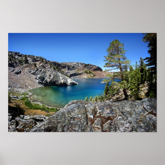 Poster Lac Ruby - sentier John Muir - Sierra Nevada (Devant)