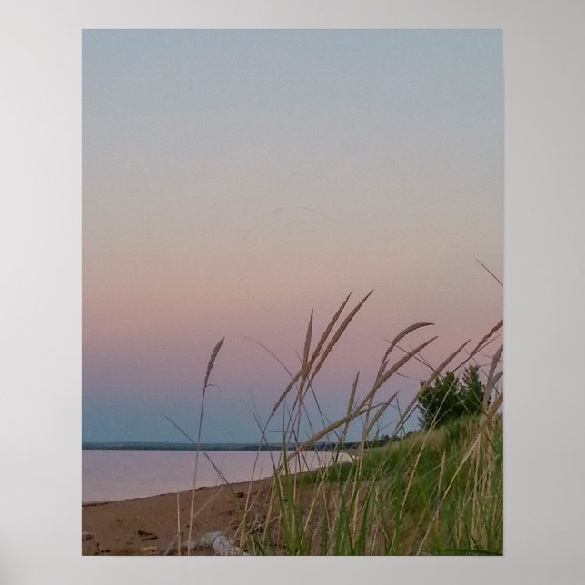Poster Lac Supérieur au coucher du soleil (Devant)