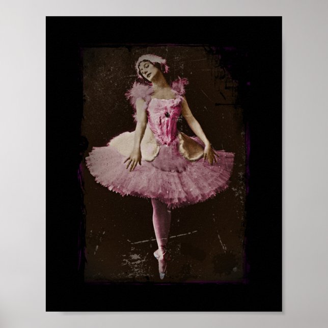 Poster Lac Swan vintage (Devant)