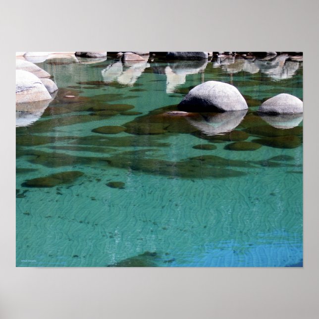 Poster Lac Tahoe Sable Ripples 2 (Devant)