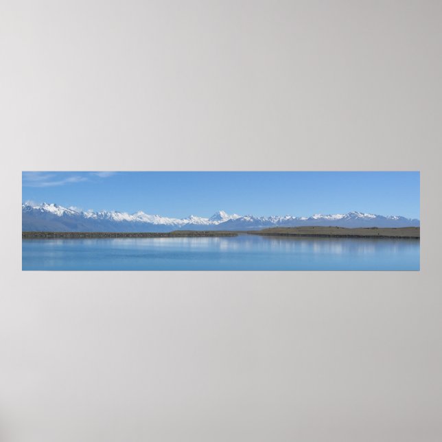 Poster Lac Tekapo, Nouvelle-Zélande (Devant)