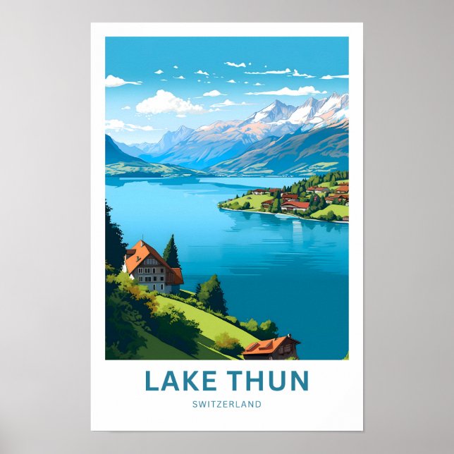 Poster Lac Thun Suisse Imprimer (Devant)