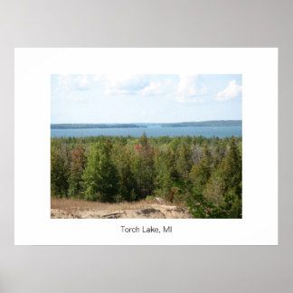 Poster Lac Torch, Michigan