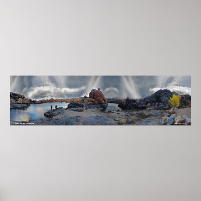 Poster Lac Watson Mindscape, Prescott Arizona (Devant)