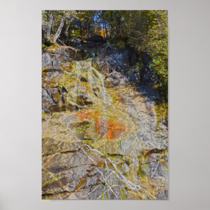 Poster Lac Willoughby Roadside Cascade, Vermont