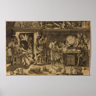 Poster L'académie de Baccio Bandinelli, 1547