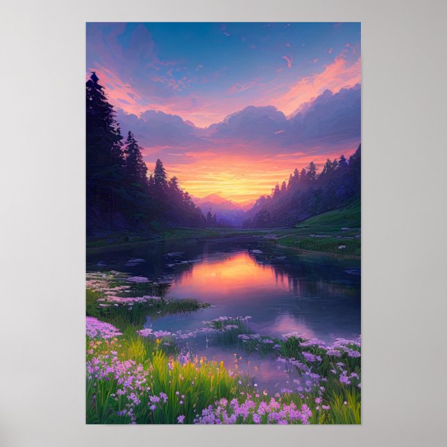 Poster L'acceptation du coucher du soleil (Devant)