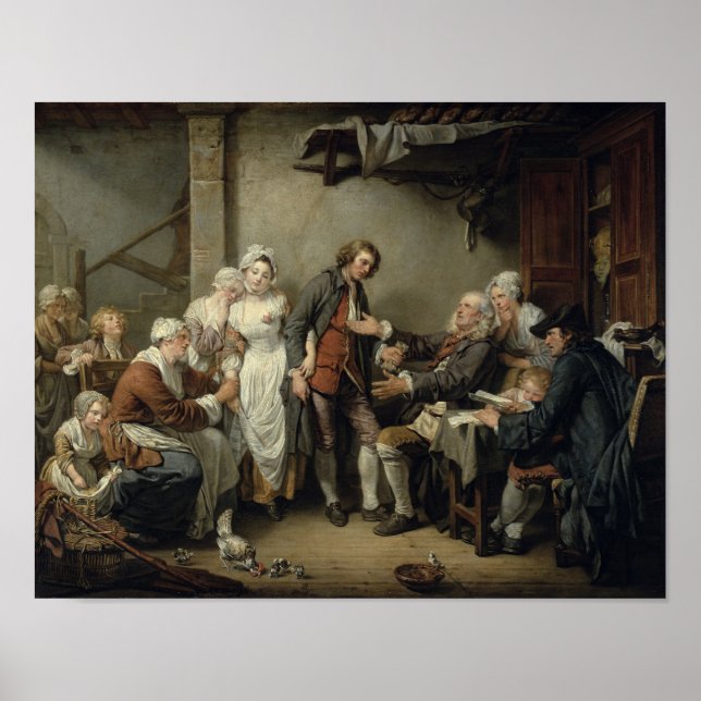 Poster L'accord de village, 1761 (Devant)