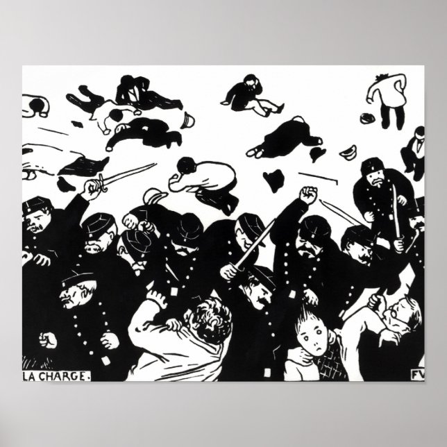 Poster L'accusation, 1893 (Devant)