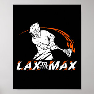 Poster Lâchez La Chemise Max Lacrosse Pour Lacrosse Playe