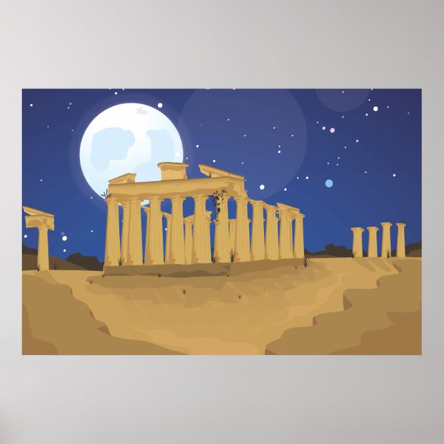 Poster L'Acropole d'Athènes (Devant)
