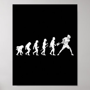 Poster Lacrosse Evolution - Lacrosse Player Evolution