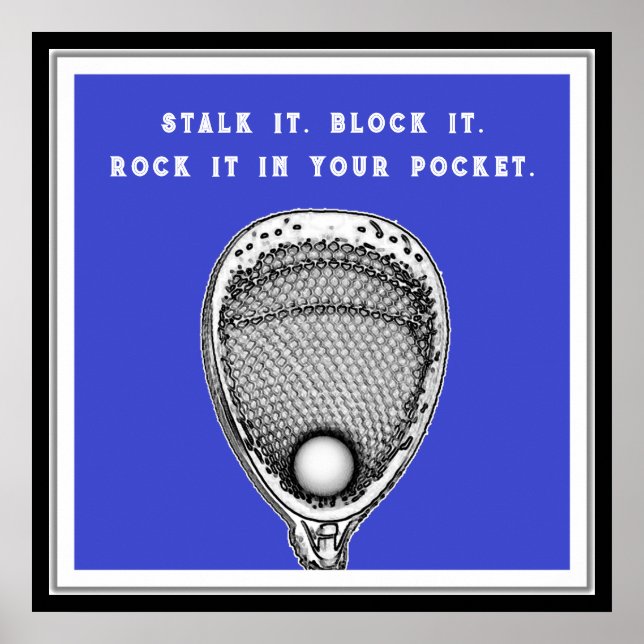 Poster Lacrosse Goalie (Devant)