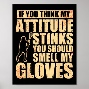 Poster Lacrosse Goalie Lacrosse Gants Stick Lax Goalie