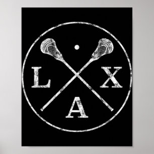 Poster Lacrosse Sticks Emblem  I Tee for LAX Players and 