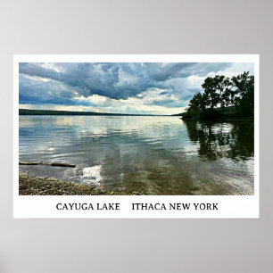 POSTER LACS À DOIGTS LAC CAYUGA