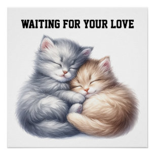 Poster L'adoption des animaux en attente de votre amour