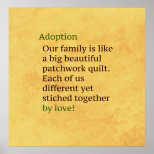 Poster L'adoption est une approche