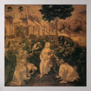 Poster L'Adoration des Mages de Léonard de Vinci