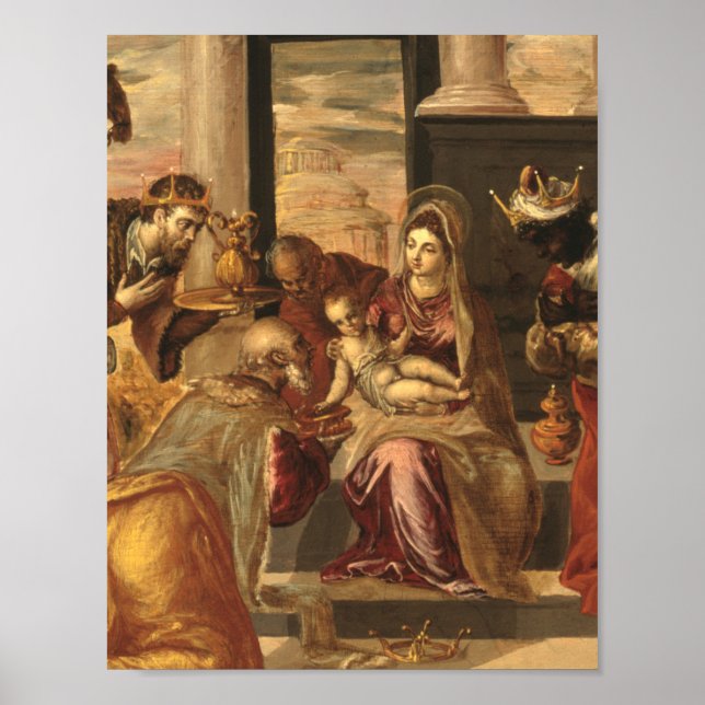 Poster l'adoration des mages par le greco (Devant)