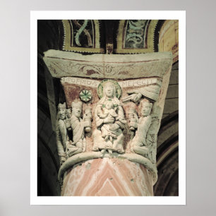 Poster L'adoration des Magi, capital de colonne (pierre)