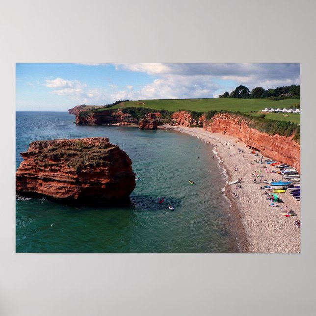 Poster Ladram Bay Jurassic Coast Devon (Devant)