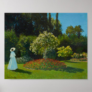 Poster Lady in the Garden 1867 par Claude Monet