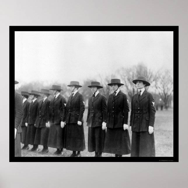 Poster Lady Lineup de la marine américaine 1912 (Devant)