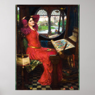 Poster Lady of Shalott, 1915 par John William Waterhouse