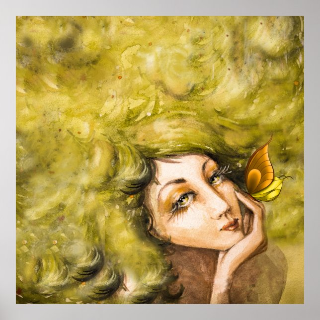 Poster Lady Papilionem (Devant)