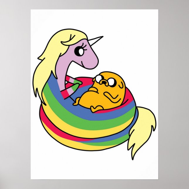Poster Lady Rainicorn et Jake (Devant)