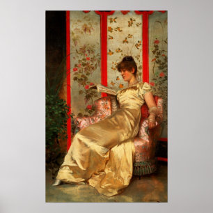 Poster Lady Reading