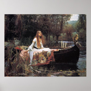 Poster Lady Shalott Canvas Imprimer