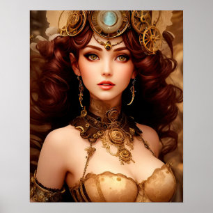 POSTER LADY STEAMPUNK