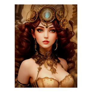 POSTER LADY STEAMPUNK