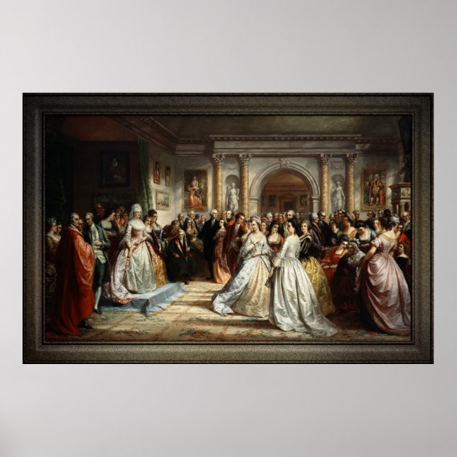 Poster Lady Washington's Reception Day by D. Huntington (Devant)