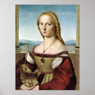 Poster Lady with Unicorn - Raphael - c1506