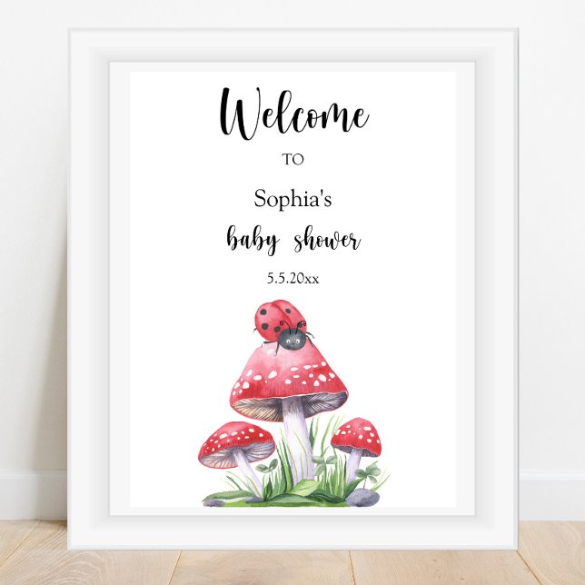 Poster Ladybug - baby shower d'accueil (Créateur téléchargé)