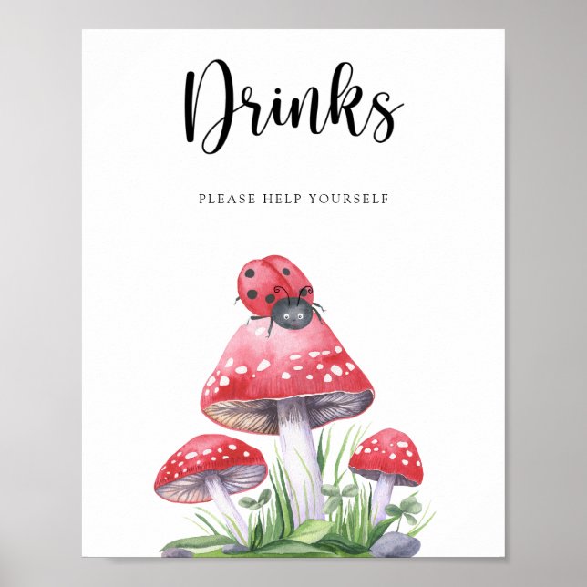 Poster Ladybug - Boissons vous aider (Devant)