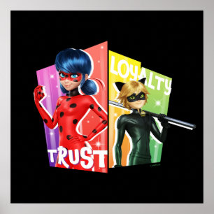 Poster Ladybug & Cat Noir   Confiance et fidélité