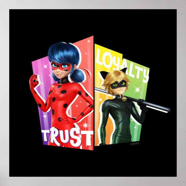 Poster Ladybug & Cat Noir | Confiance et fidélité (Devant)