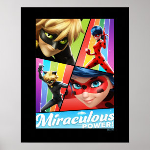 Poster Ladybug & Cat Noir Puissance Miraculeuse !