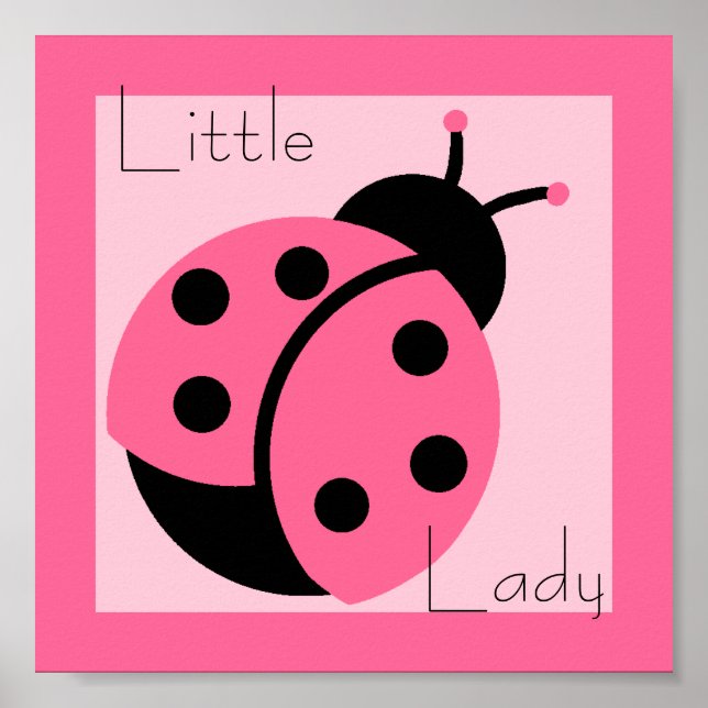 Poster Ladybug "Little Lady" Print (Devant)