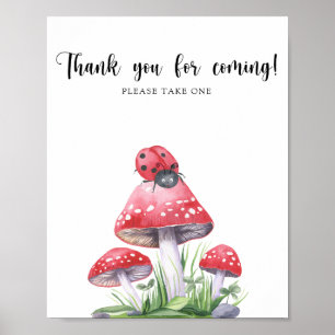 Poster Ladybug - Merci pour venir