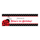 Ladybug Polka Dot Personnalisé Anniversaire Bandea