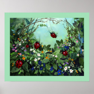 Poster Ladybugs At Play