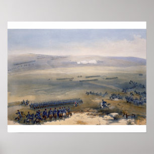 Poster L'affaire de cavalerie des hauteurs de Bulganak :